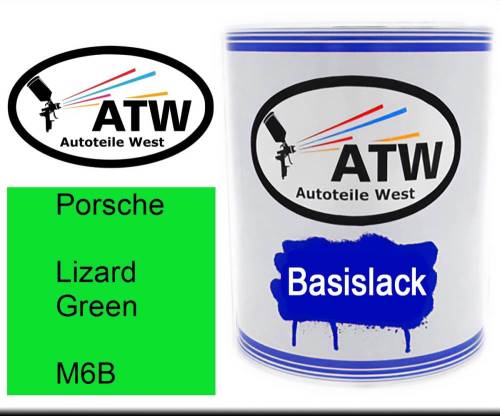 Porsche, Lizard Green, M6B: 1L Lackdose, von ATW Autoteile West.